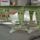 A Lime Green Color Metallic Stand